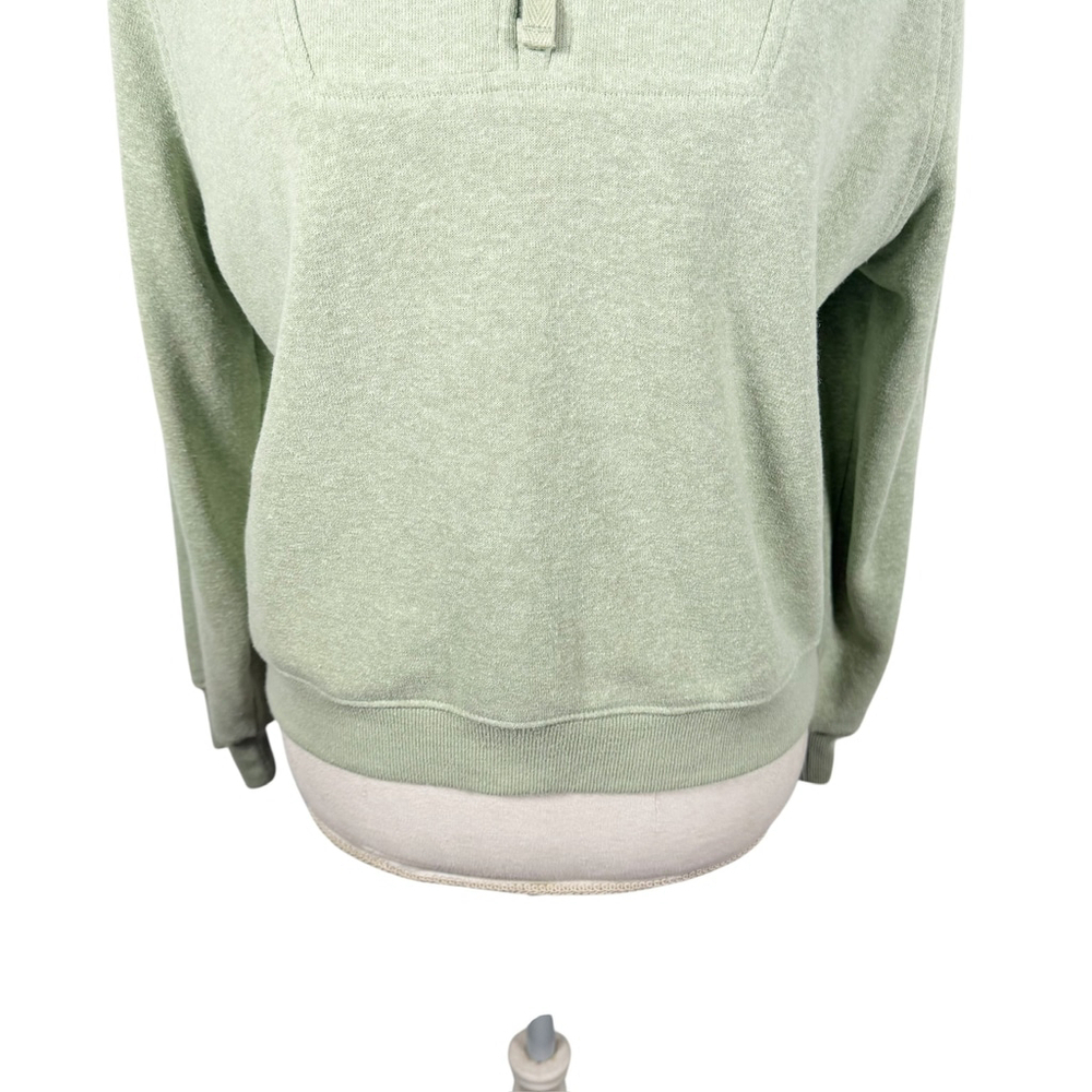 Prana Cozy Up Pullover Sweatshirt Heather Green Crop Length Relaxed Size S - Picture 4 of 12